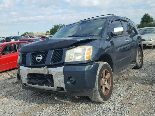 5N1AA08B44N731039 - 2004 NISSAN ARMADA SE TEAL photo 2