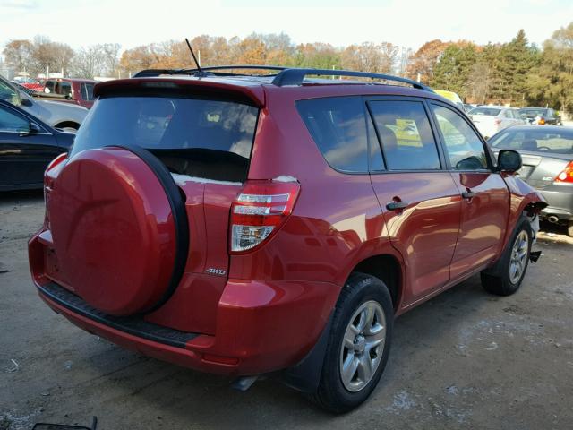 2T3BF4DV2BW090464 - 2011 TOYOTA RAV4 RED photo 4