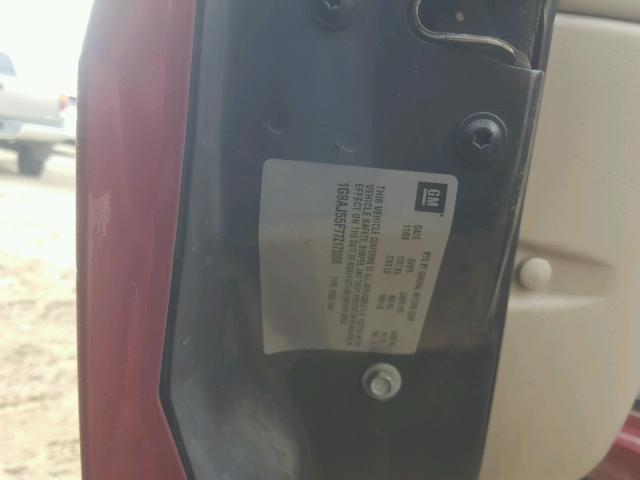 1G8AJ55F77Z173056 - 2007 SATURN ION LEVEL MAROON photo 10