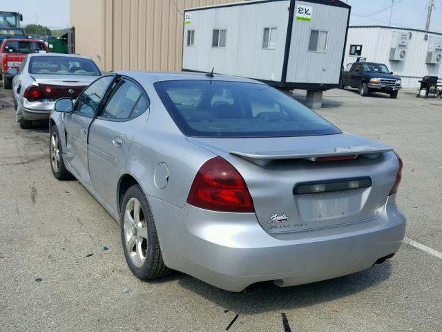2G2WC55C661111204 - 2006 PONTIAC GRAND PRIX Сріблястий фото 3