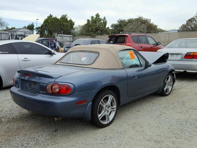 JM1NB353750413366 - 2005 MAZDA MX-5 MIATA BLUE photo 4