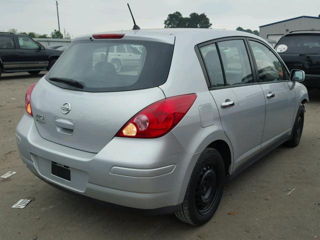 3N1BC13E47L387116 - 2007 NISSAN VERSA S SILVER photo 4