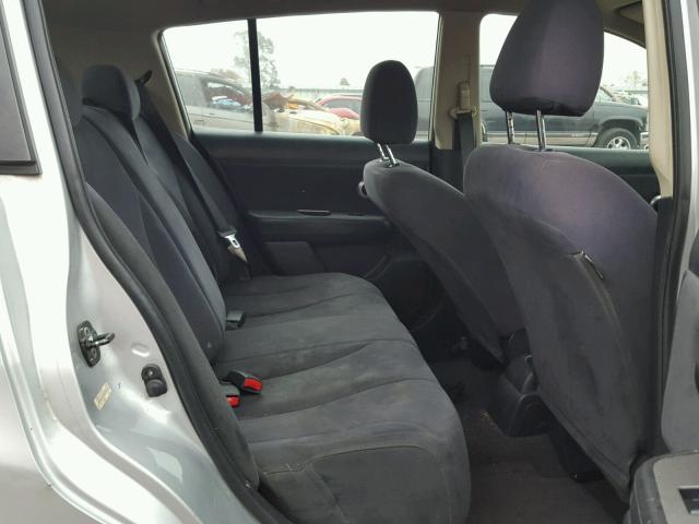 3N1BC13E47L387116 - 2007 NISSAN VERSA S SILVER photo 6