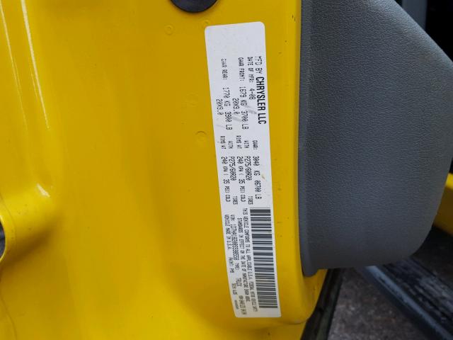 1D7HA18208S598558 - 2008 DODGE RAM 1500 YELLOW photo 10