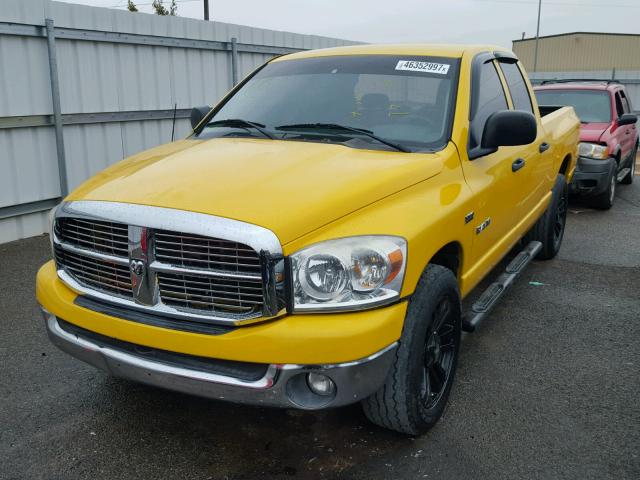 1D7HA18208S598558 - 2008 DODGE RAM 1500 YELLOW photo 2