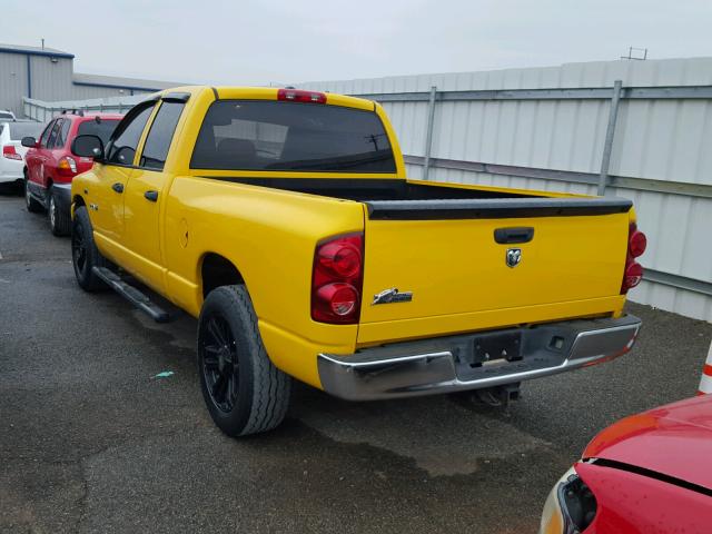 1D7HA18208S598558 - 2008 DODGE RAM 1500 YELLOW photo 3