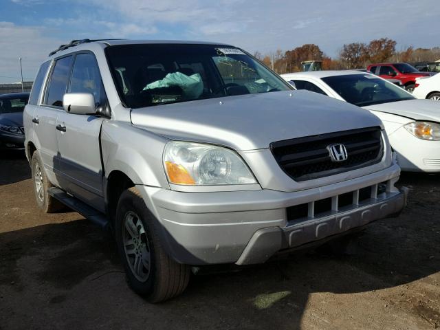 2HKYF18694H559524 - 2004 HONDA PILOT EXL SILVER photo 1