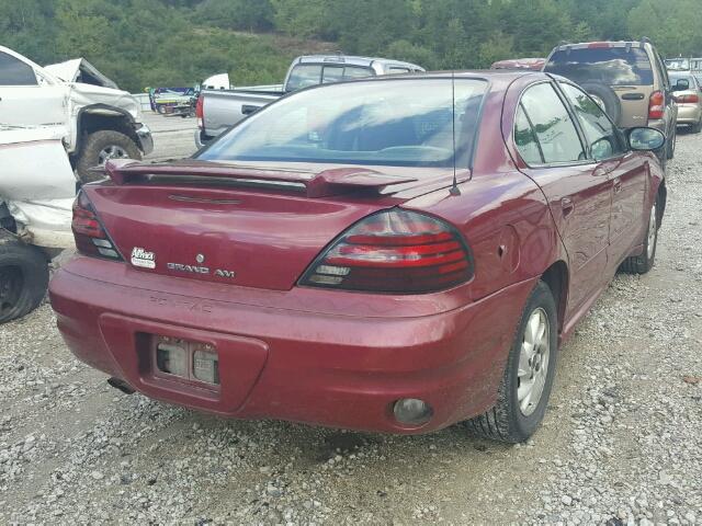 1G2NF52E64C219337 - 2004 PONTIAC GRAND AM S მუქწითელი ფოტო 4