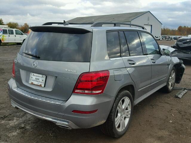 WDCGG8JB5FG412546 - 2015 MERCEDES-BENZ GLK 350 4M SILVER photo 4