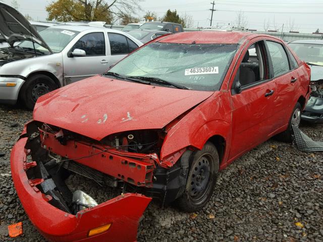 1FAHP34N66W119219 - 2006 FORD FOCUS RED photo 2