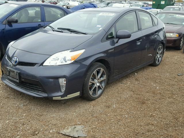 JTDKN3DU4C1570218 - 2012 TOYOTA PRIUS GRAY photo 2