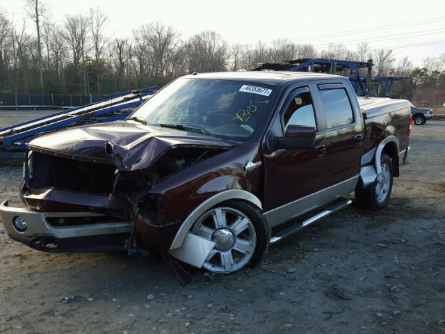 1FTPW14V58KB55846 - 2008 FORD F150 SUPER BURGUNDY photo 2