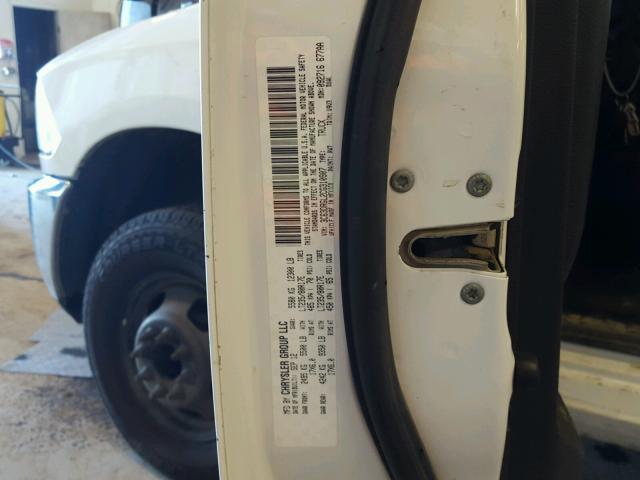 3C63DRGL2CG310907 - 2012 DODGE RAM 3500 S WHITE photo 10