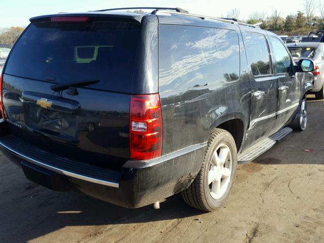 1GNSKKE70ER185178 - 2014 CHEVROLET SUBURBAN K BLACK photo 4