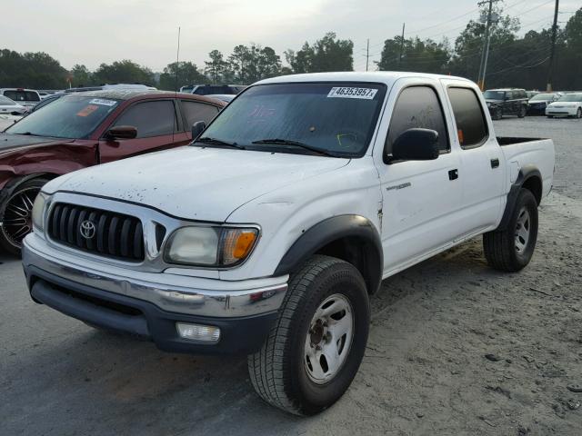 5TEGN92NX3Z187619 - 2003 TOYOTA TACOMA DOU WHITE photo 2