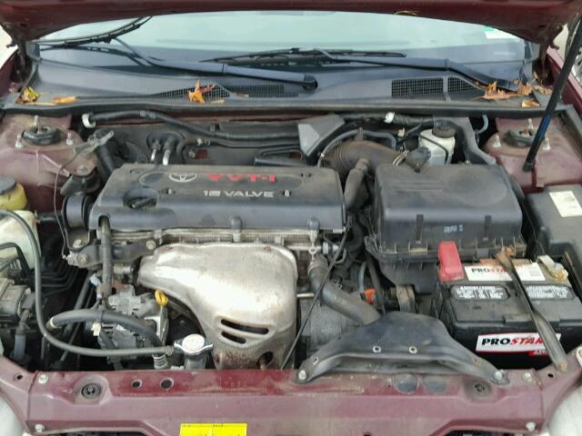 4T1BE30K83U198266 - 2003 TOYOTA CAMRY BURGUNDY photo 7