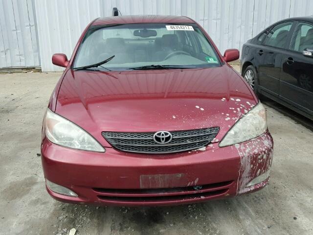 4T1BE30K83U198266 - 2003 TOYOTA CAMRY BURGUNDY photo 9