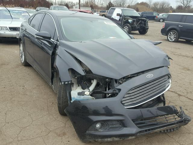 3FA6P0HR6DR384600 - 2013 FORD FUSION SE BLACK photo 1