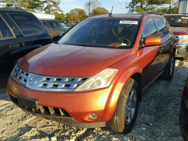 JN8AZ08T53W100934 - 2003 NISSAN MURANO SL ORANGE photo 2