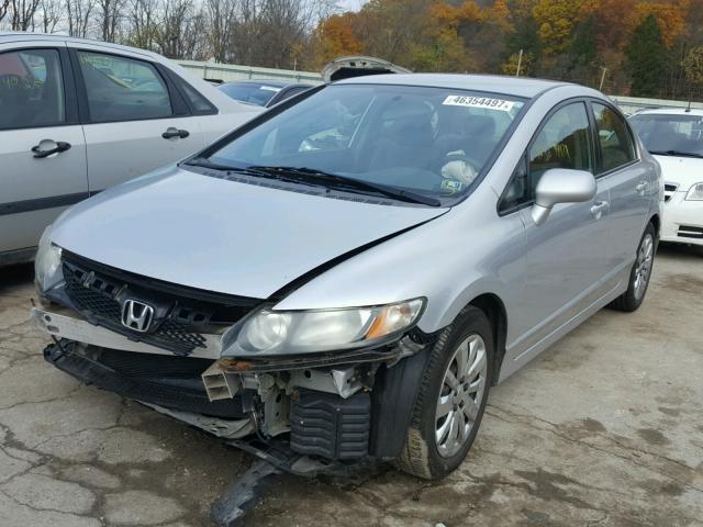 2HGFA165X9H530289 - 2009 HONDA CIVIC LX SILVER photo 2