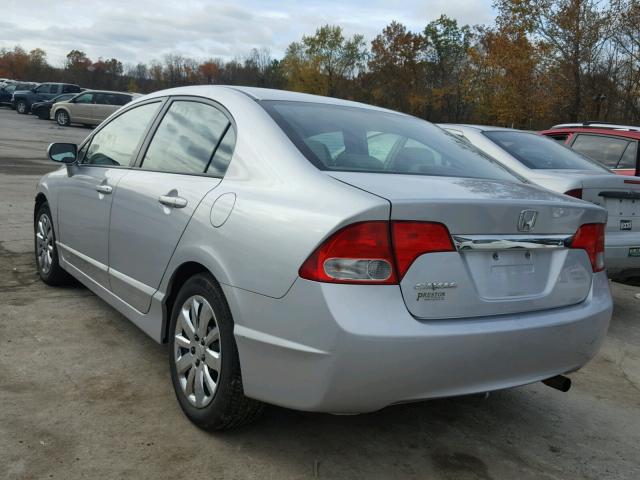 2HGFA165X9H530289 - 2009 HONDA CIVIC LX SILVER photo 3