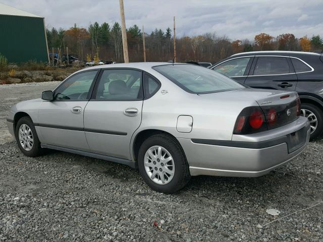 2G1WF52E459214607 - 2005 CHEVROLET IMPALA SILVER photo 3