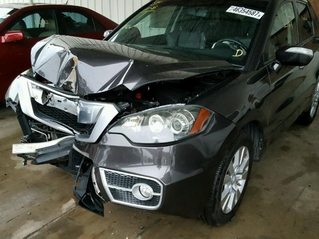 5J8TB2H20AA001199 - 2010 ACURA RDX GRAY photo 9