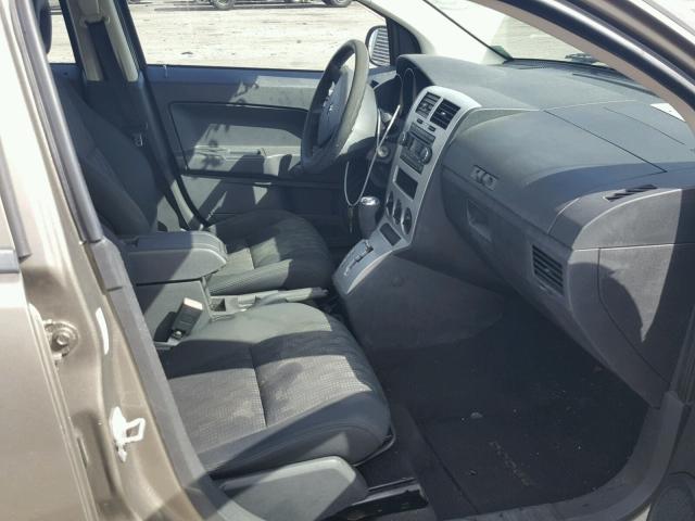 1B3HB28B98D596181 - 2008 DODGE CALIBER TAN photo 5