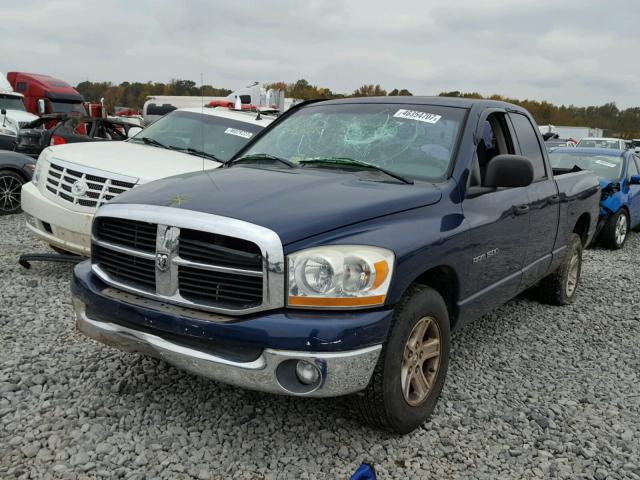 1D7HA18NX6J103313 - 2006 DODGE RAM 1500 S BLUE photo 2