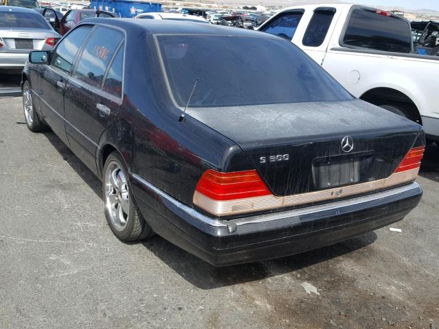 WDBGA43E9SA262654 - 1995 MERCEDES-BENZ S 420 BLACK photo 3