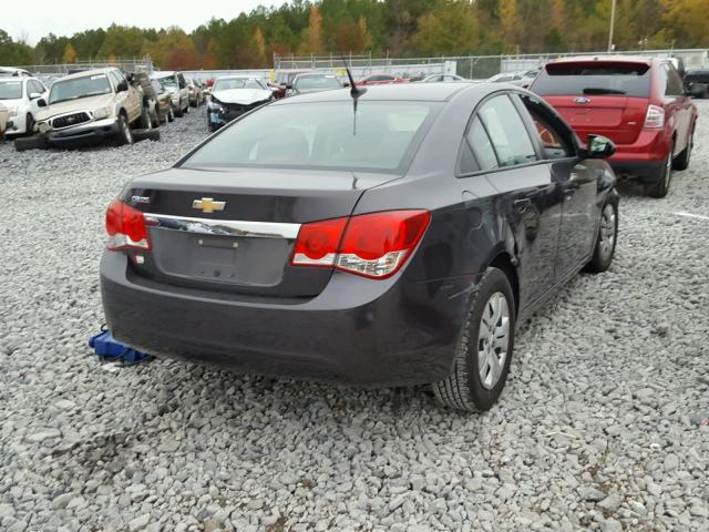 1G1PA5SHXE7191803 - 2014 CHEVROLET CRUZE LS CHARCOAL photo 4