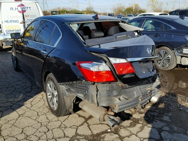 1HGCR2F34EA170591 - 2014 HONDA ACCORD LX BLACK photo 3