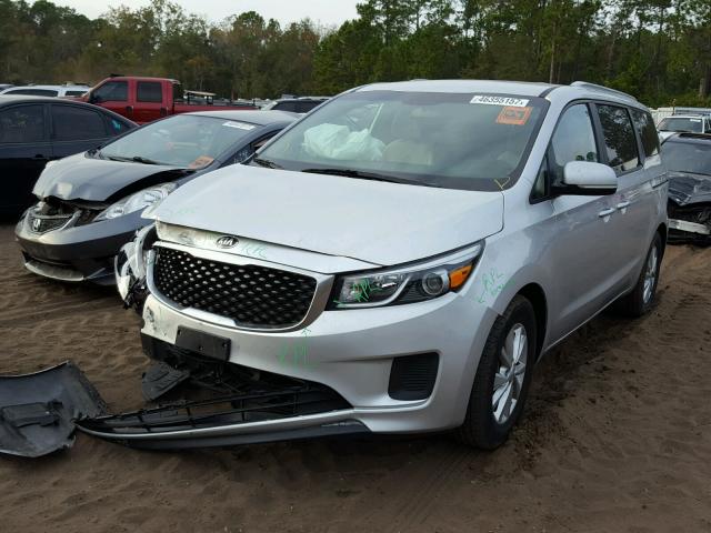 KNDMB5C18G6084105 - 2016 KIA SEDONA WHITE photo 2