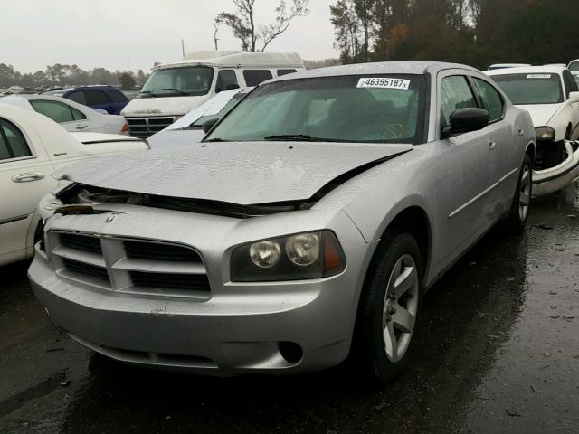 2B3KA43H28H239900 - 2008 DODGE CHARGER SILVER photo 2