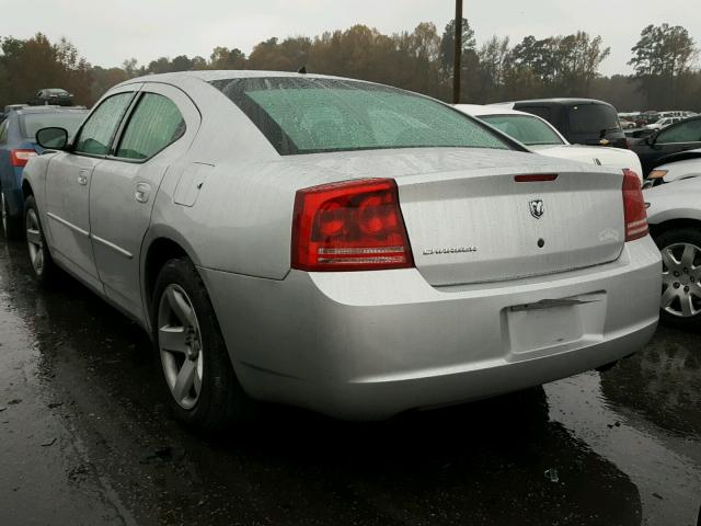 2B3KA43H28H239900 - 2008 DODGE CHARGER SILVER photo 3