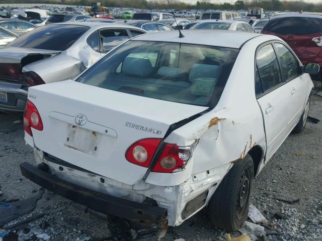 2T1BR32E37C832313 - 2007 TOYOTA COROLLA CE WHITE photo 4