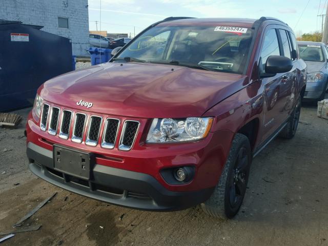 1C4NJDBB9CD569676 - 2012 JEEP COMPASS SP RED photo 2