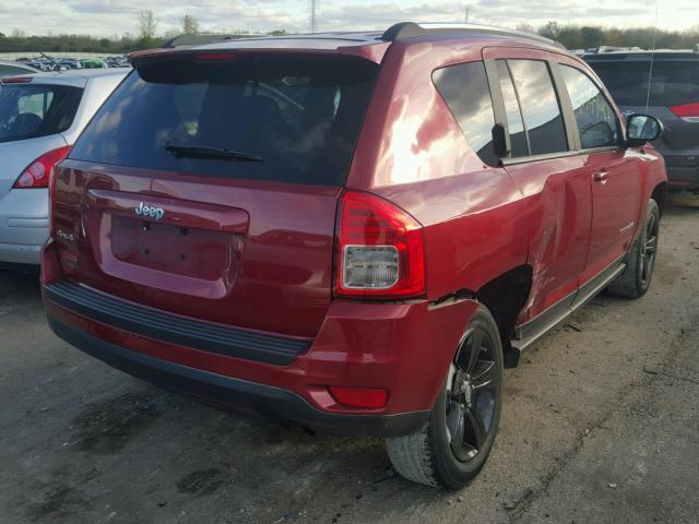 1C4NJDBB9CD569676 - 2012 JEEP COMPASS SP RED photo 4