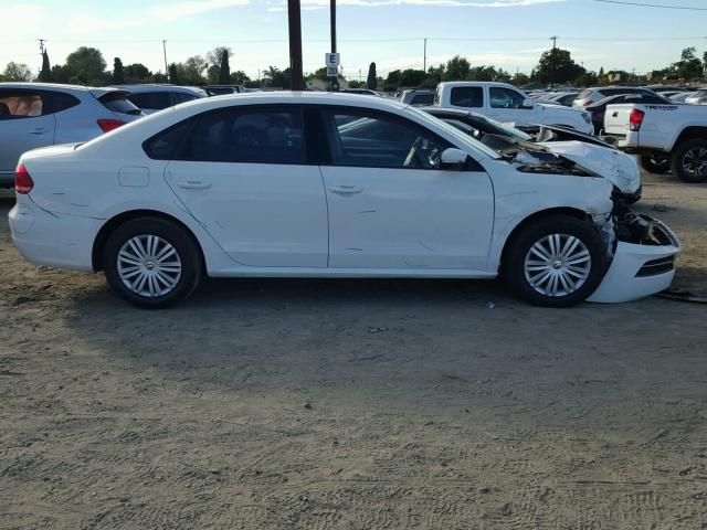 1VWAT7A35FC105134 - 2015 VOLKSWAGEN PASSAT S Սպիտակ լուսանկար 9