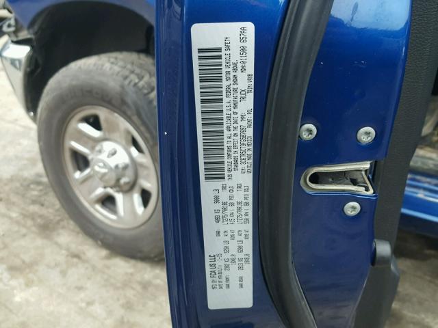 3C6TR5CT3FG587697 - 2015 RAM 2500 ST BLUE photo 10