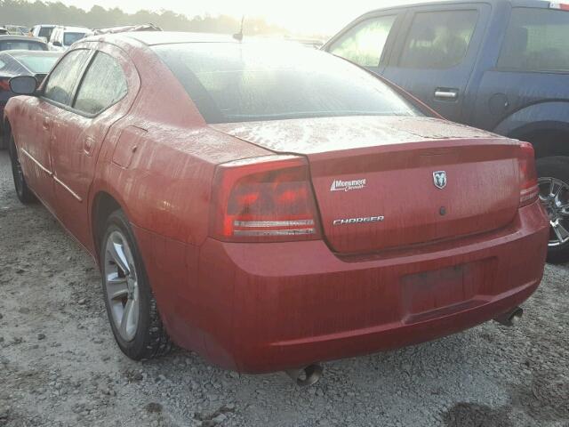 2B3KA43R18H204757 - 2008 DODGE CHARGER RED photo 3