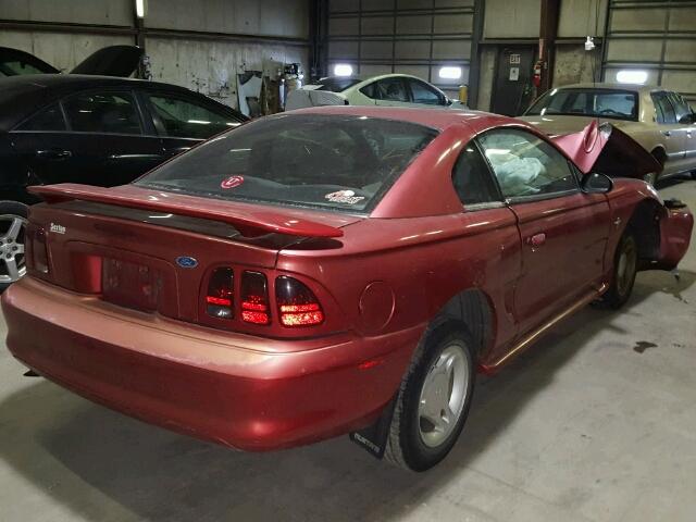 1FALP4048TF173078 - 1996 FORD MUSTANG RED photo 4