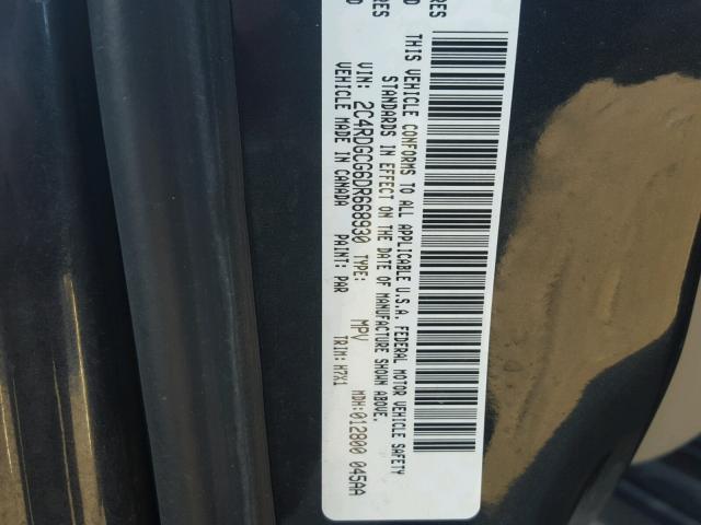 2C4RDGCG6DR668930 - 2013 DODGE GRAND CARA BLUE photo 10