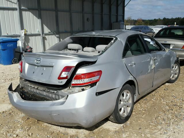 4T1BF3EK7BU708384 - 2011 TOYOTA CAMRY BASE SILVER photo 4