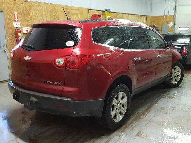 1GNKRGED5CJ174221 - 2012 CHEVROLET TRAVERSE L RED photo 4