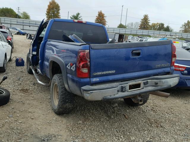 1GCHK29U53E152247 - 2003 CHEVROLET SILVERADO BLUE photo 3