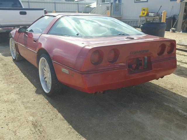 1G1AY0787E5151106 - 1984 CHEVROLET CORVETTE RED photo 3