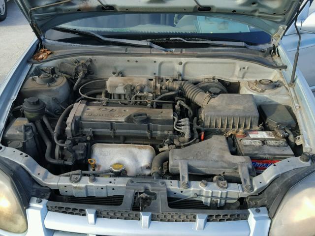 KMHCG45C94U516550 - 2004 HYUNDAI ACCENT GL BLUE photo 7