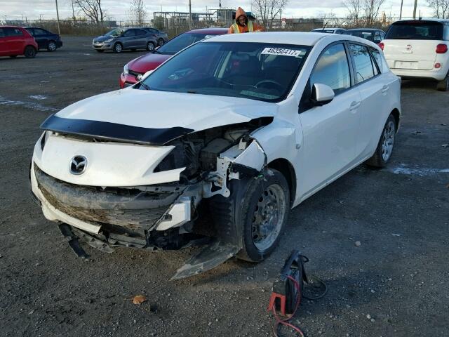 JM1BL1HF0A1341649 - 2010 MAZDA 3 I WHITE photo 2