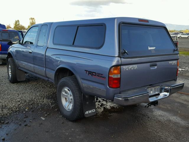 4TAWN72N7WZ160857 - 1998 TOYOTA TACOMA XTR GRAY photo 3